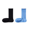 Women Silky Rolled Edge Mid-Calf Tube Socks
