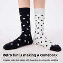 Polka Dot Trendy AB Tide Medium Tube Socks