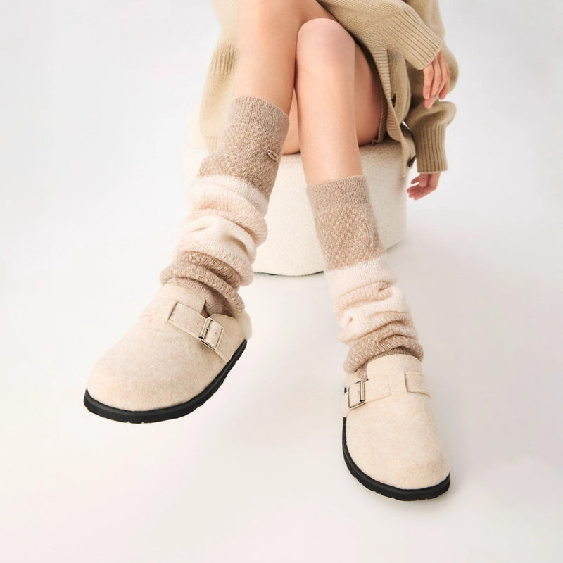 Women's Wool Piled Calf Socks