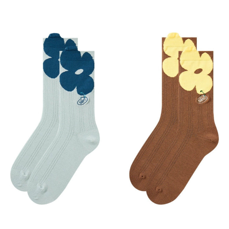 3D Flower Mesh Socks – Breath of Spring Collection