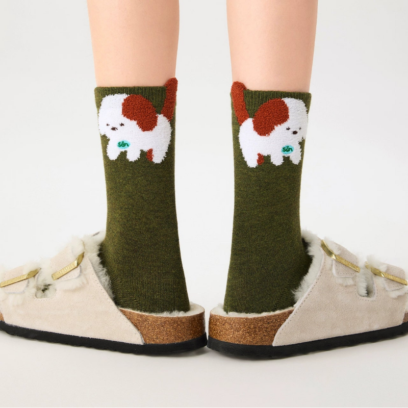 Cute Animal Cotton & Wool Socks
