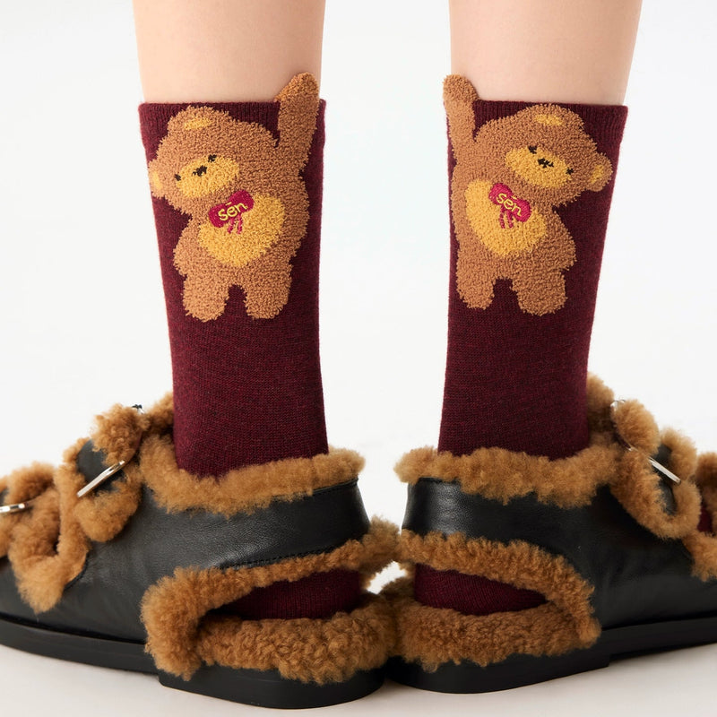 Cute Animal Cotton & Wool Socks