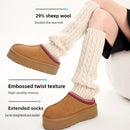 Women’s Wool Twist Stacking Socks