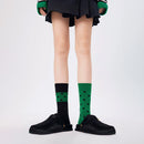 Polka Dot Trendy AB Tide Medium Tube Socks