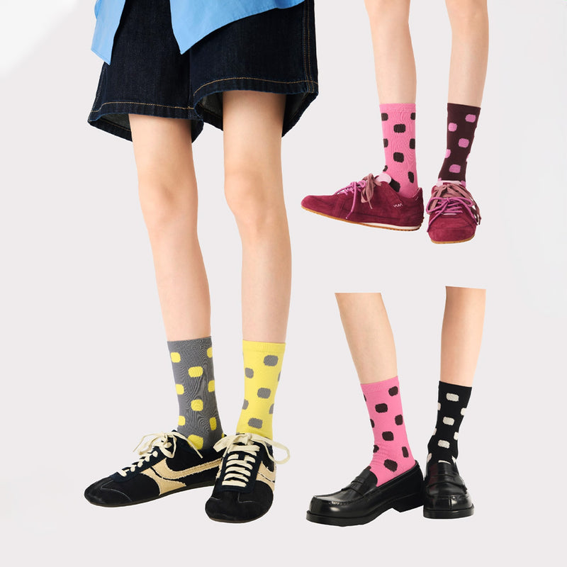 Mismatched Polka Dot AB Socks