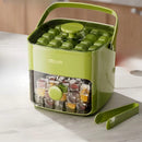 Stackable Ice Cube Trays with Lid and Scoop