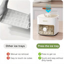 Stackable Ice Cube Trays with Lid and Scoop