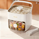Stackable Ice Cube Trays with Lid and Scoop