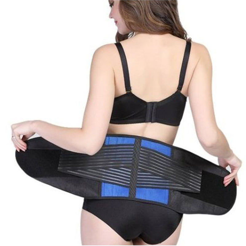 Lower Back Support Brace Lumbar Waist Belt Double Pull Belt Pain Relief  Women