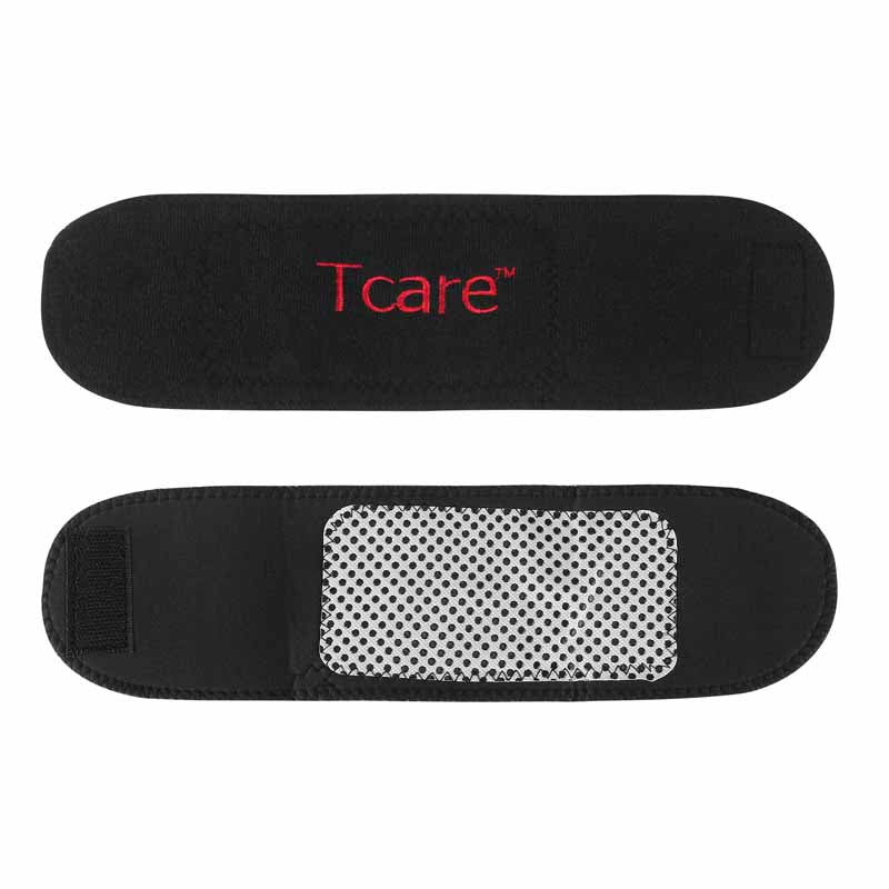 Tcare 1Pair Tourmaline Self Heating Magnetic Therapy Wrist Brace Protection Belt Spontaneous Heating Massager Health Care