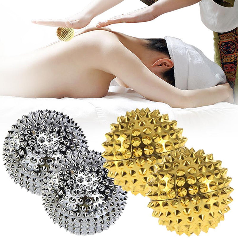9Pcs/Set Pressure Relief Magnetic Therapy Massager Hand Foot Back Neck Body Acupuncture Ball Needle Massage Muscle Stimulator