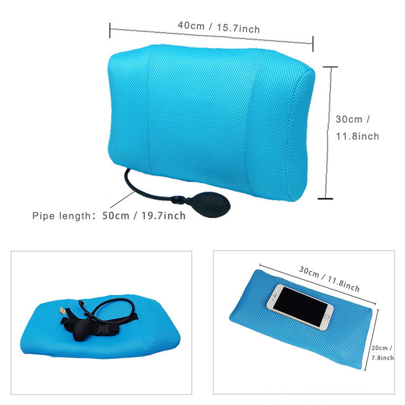 Inflatable Lumbar Support Cushion/ Massage Pillows for Back Pain Relief