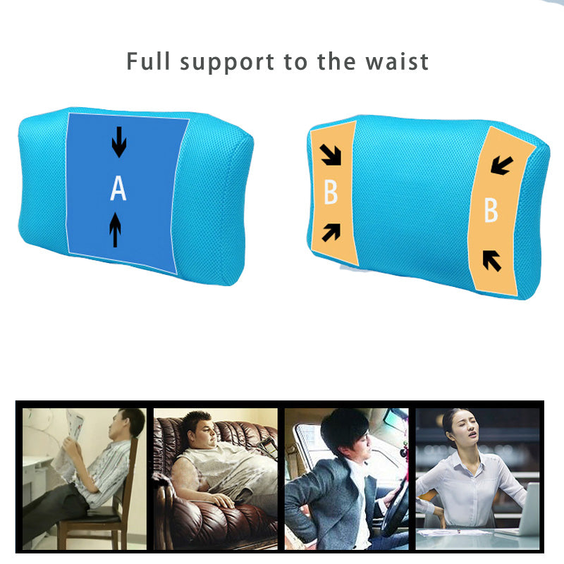 Inflatable Lumbar Support Cushion/ Massage Pillows for Back Pain Relief