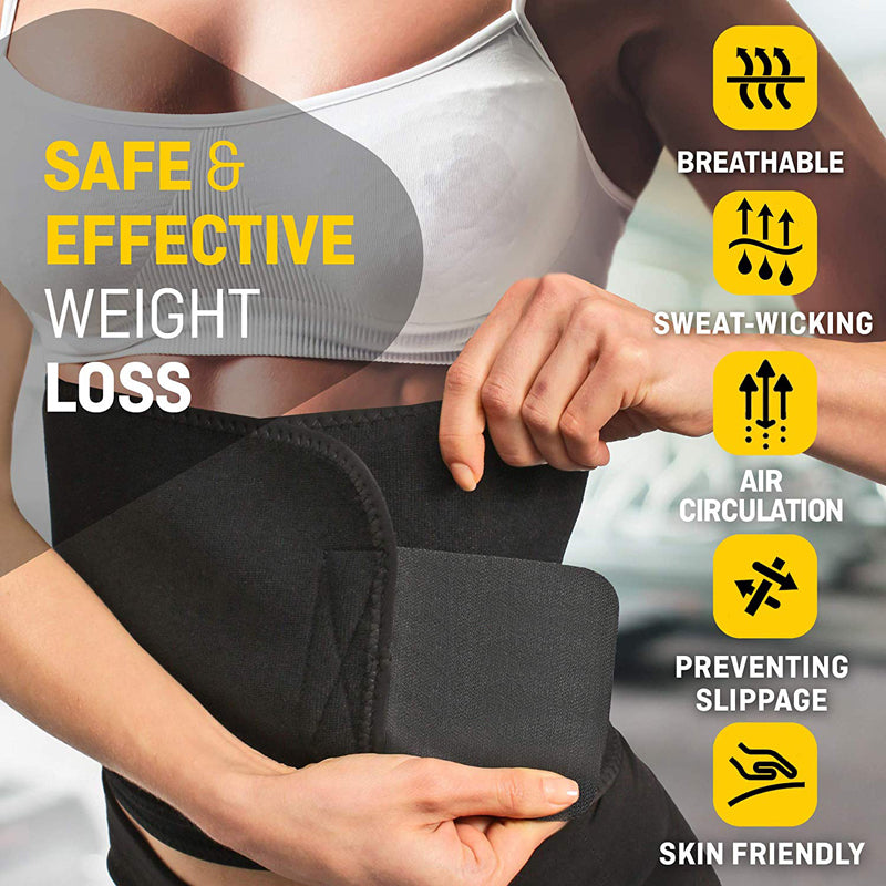 Neoprene Slimming Lumbar Waist Trimmer Sweat Belt For Gym Fitness