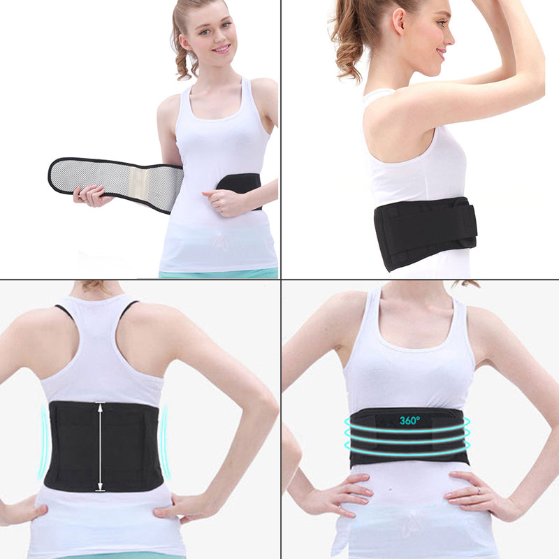 Adjustable Tourmaline Magnetic Therapy Waist Lumbar Brace Support Belt